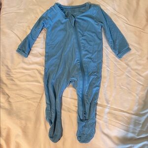 HAPIU Blue Newborn Footie